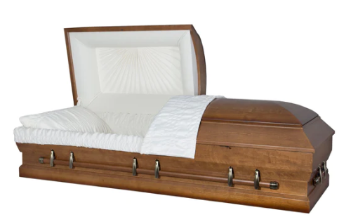 Hardwood XL Wood Casket - Exquisite Caskets