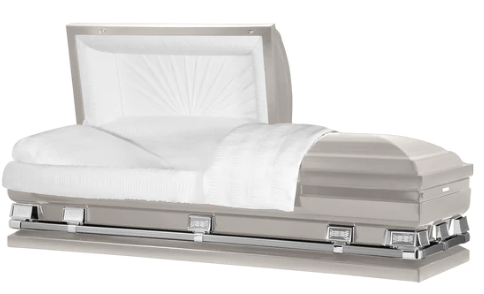 Oversized Osiris XL Silver Casket - Exquisite Caskets