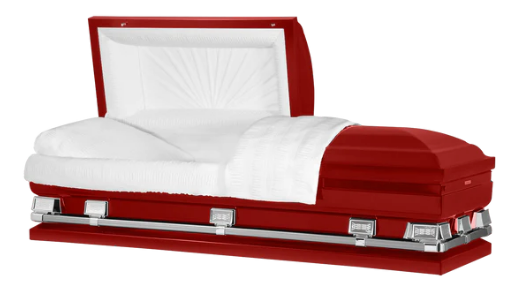 Oversized Osiris XL Red Casket - Exquisite Caskets