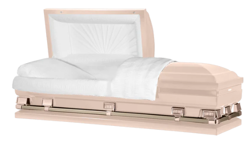 Oversized Osiris XL Pink Casket, Head Panel: Sunburst