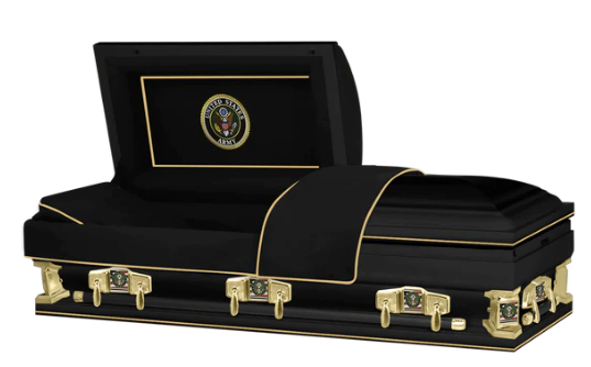 Oversized Veteran XL Exclusive (ARMY) Casket - Exquisite Caskets