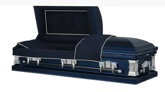 Citizen Dark Blue/Silver Military Casket - Exquisite Caskets