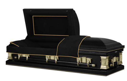 Citizen Black/Gold Military Casket - Exquisite Caskets