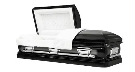 Kali Series Black Steel Casket