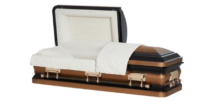Kali Series Double Black/Gold Steel Casket