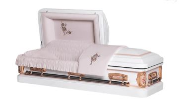 Kali Series White/Rose Gold Steel Casket