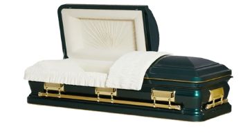Kali Series Green Steel Casket