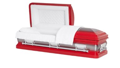 Kali Series Red Steel Casket