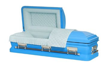 Kali Series Turquoise Steel Casket