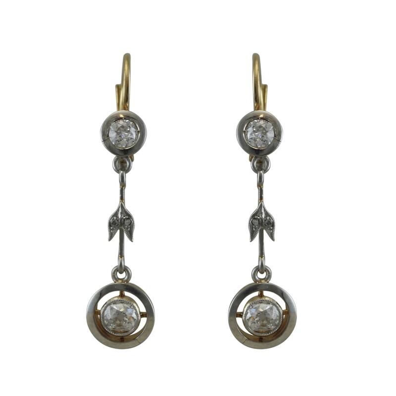 Art Deco Diamond Earrings