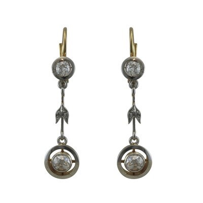 Art Deco Diamond Earrings