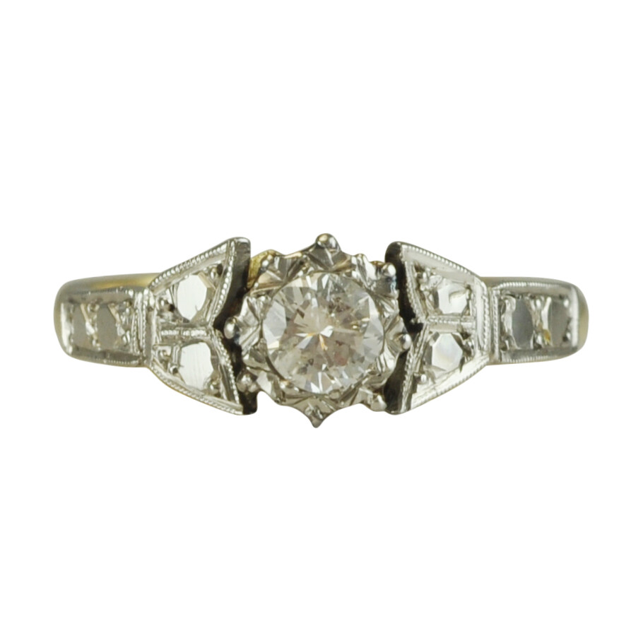 Vintage Illusions Diamond Set Ring