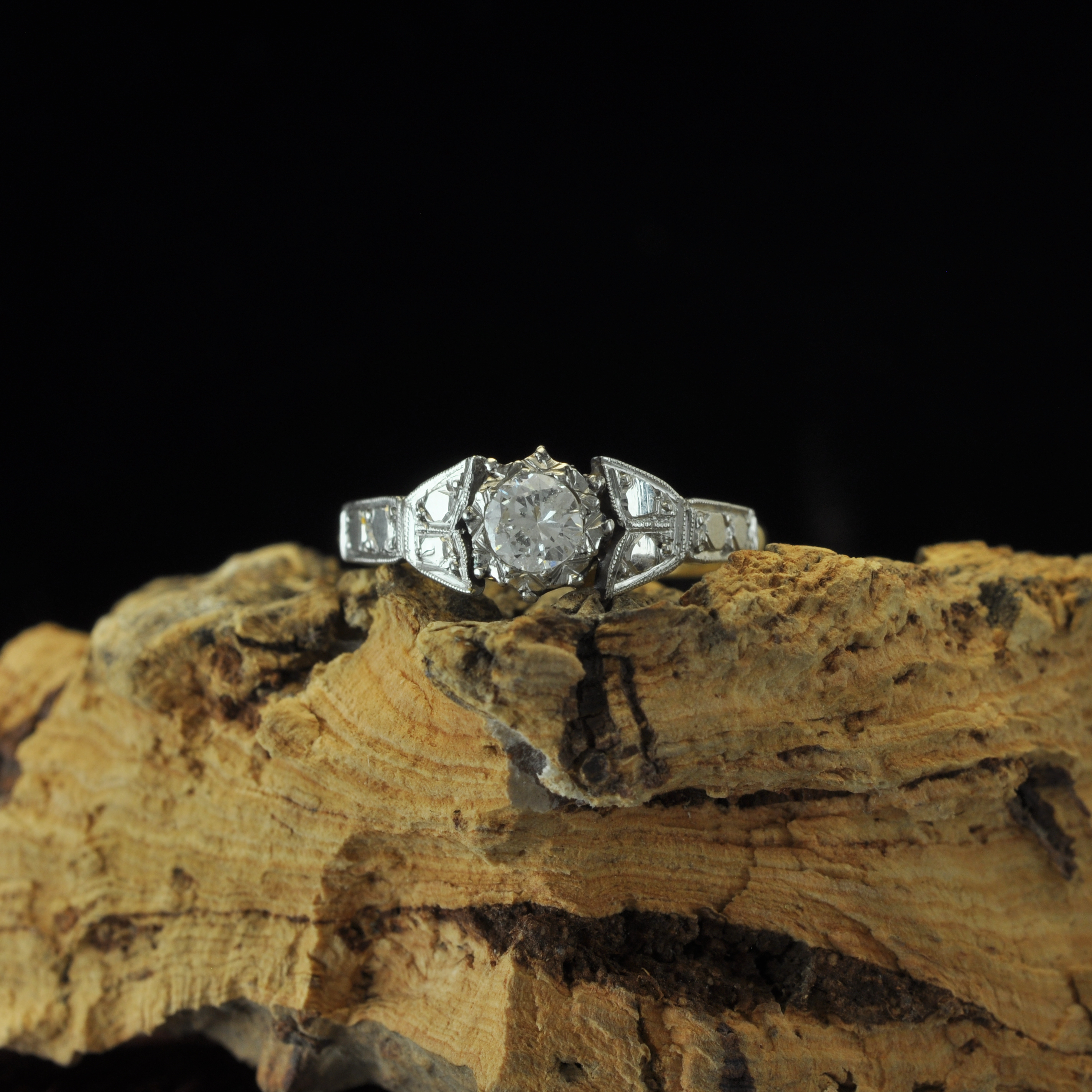 Vintage Illusions Diamond Set Ring