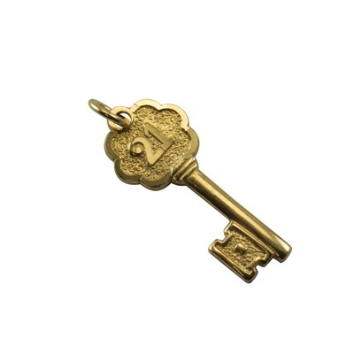 9ct Gold 21st Birthday Key Charm