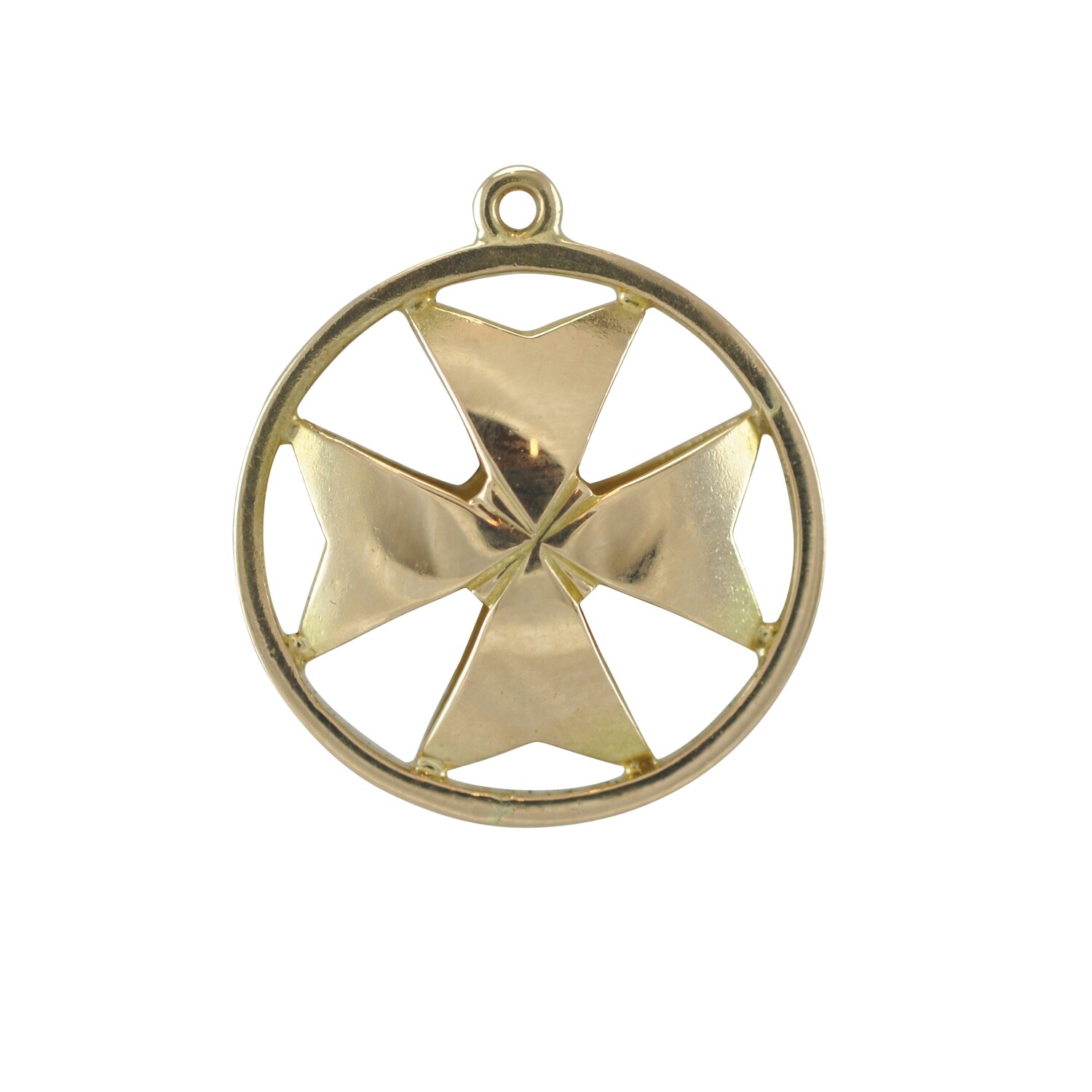 18ct Gold Maltese Flag Pendant