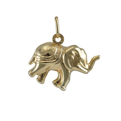 Gold Elephant Pendant
