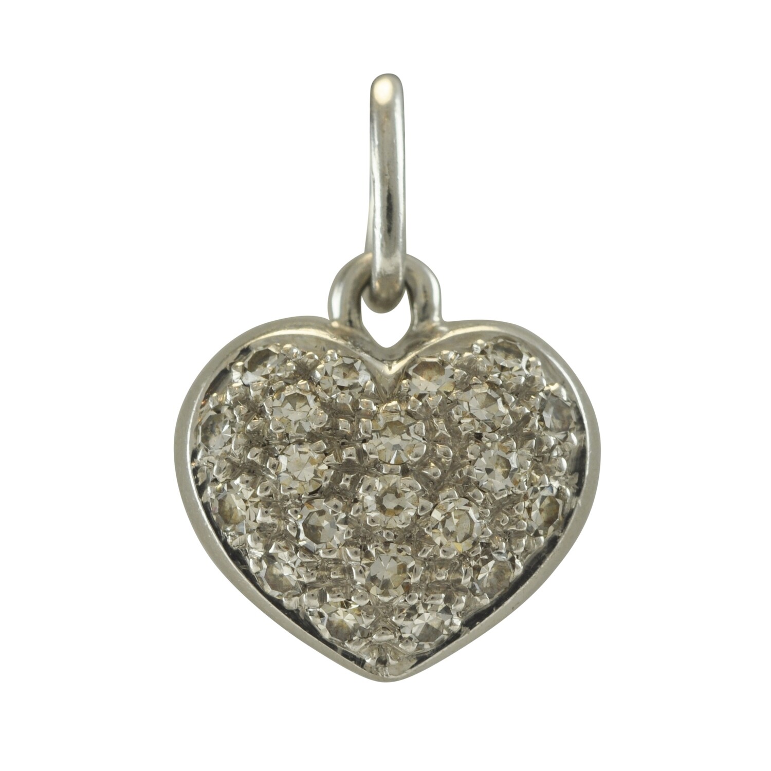 Platinum & Diamond Heart Pendant
