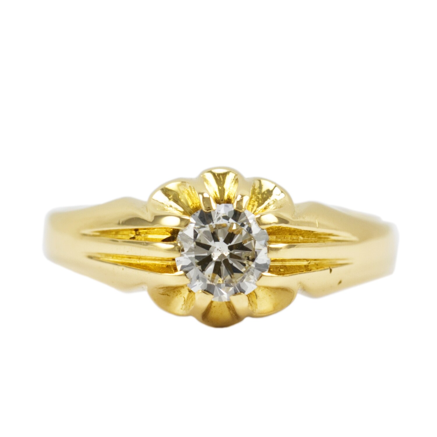 Gentleman’s diamonds set signet ring.