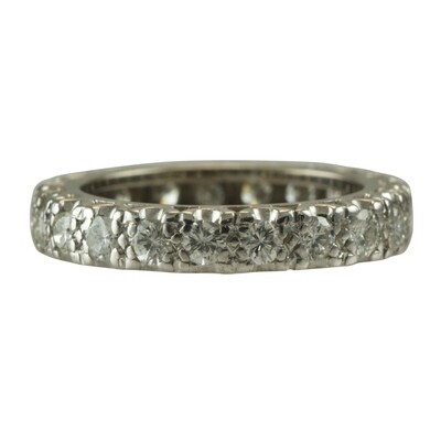 18ct White Gold Full Eternity Ring