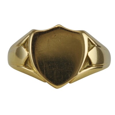 Vintage 1960s Shield Signet Ring