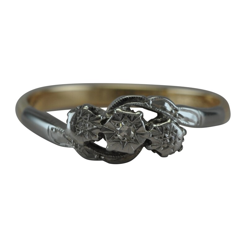 Three Stone Illusion Ring