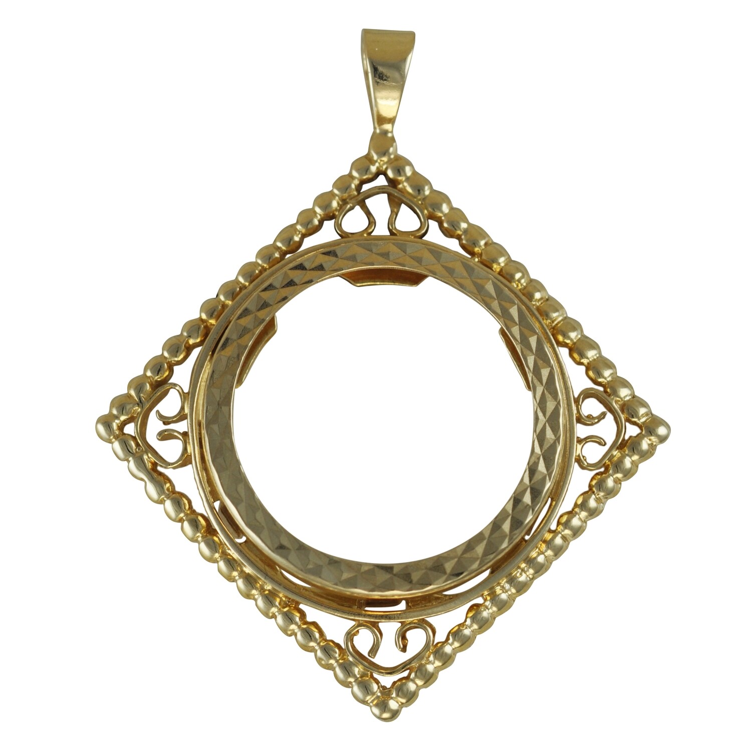 Fancy Half Sovereign Gold Coin Mount