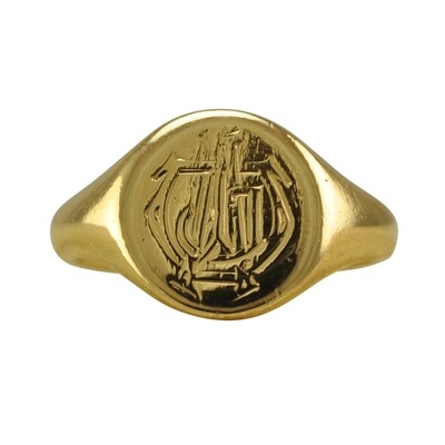 Antique 18ct Gold Gents Signet Ring