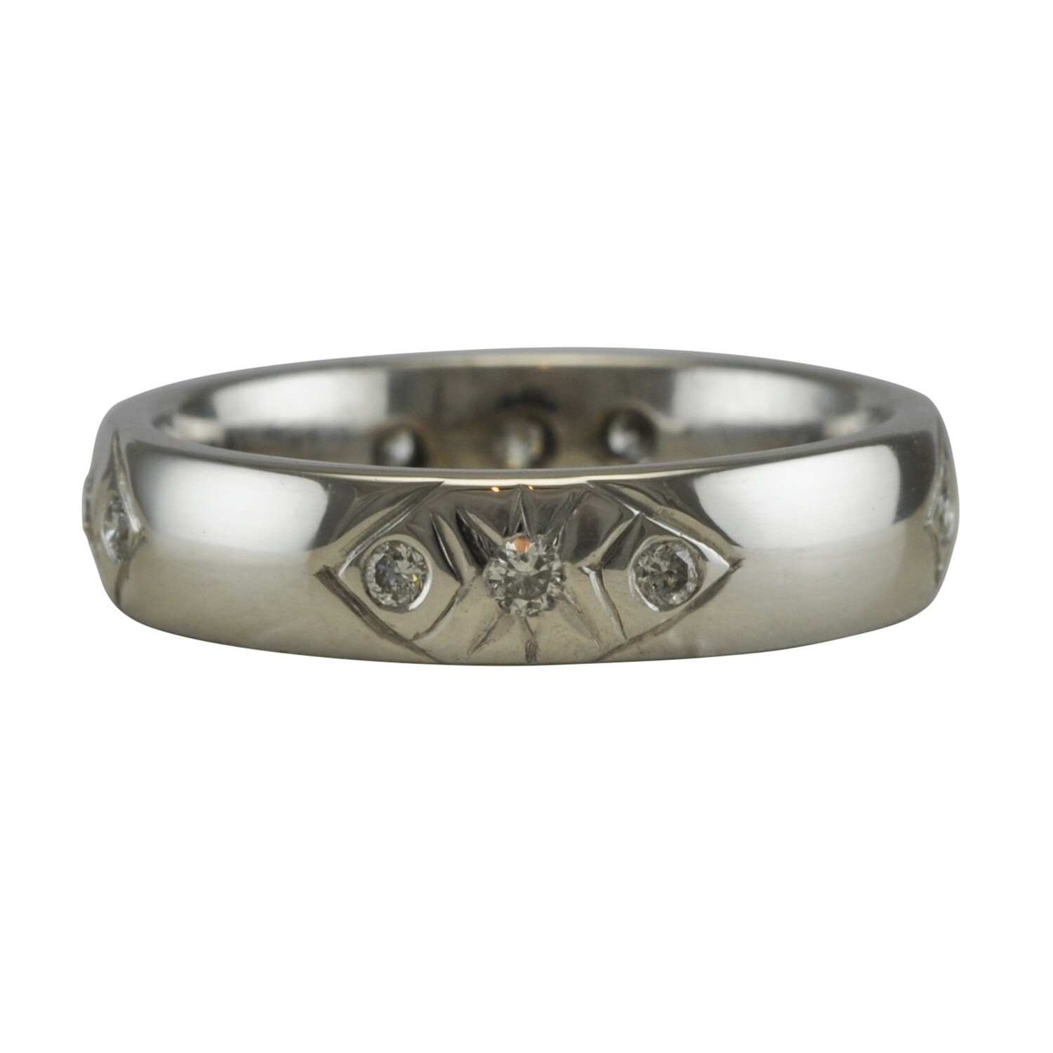 18ct White Gold Stacking Ring