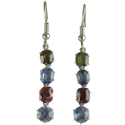 Antique ‘Ceylon Gem Gravel’ Earrings