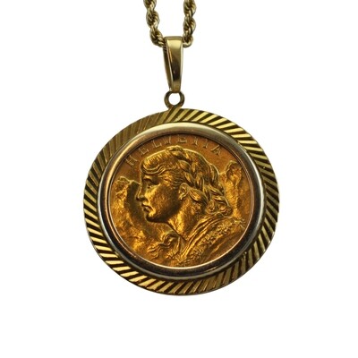 Swiss Franc Pendant