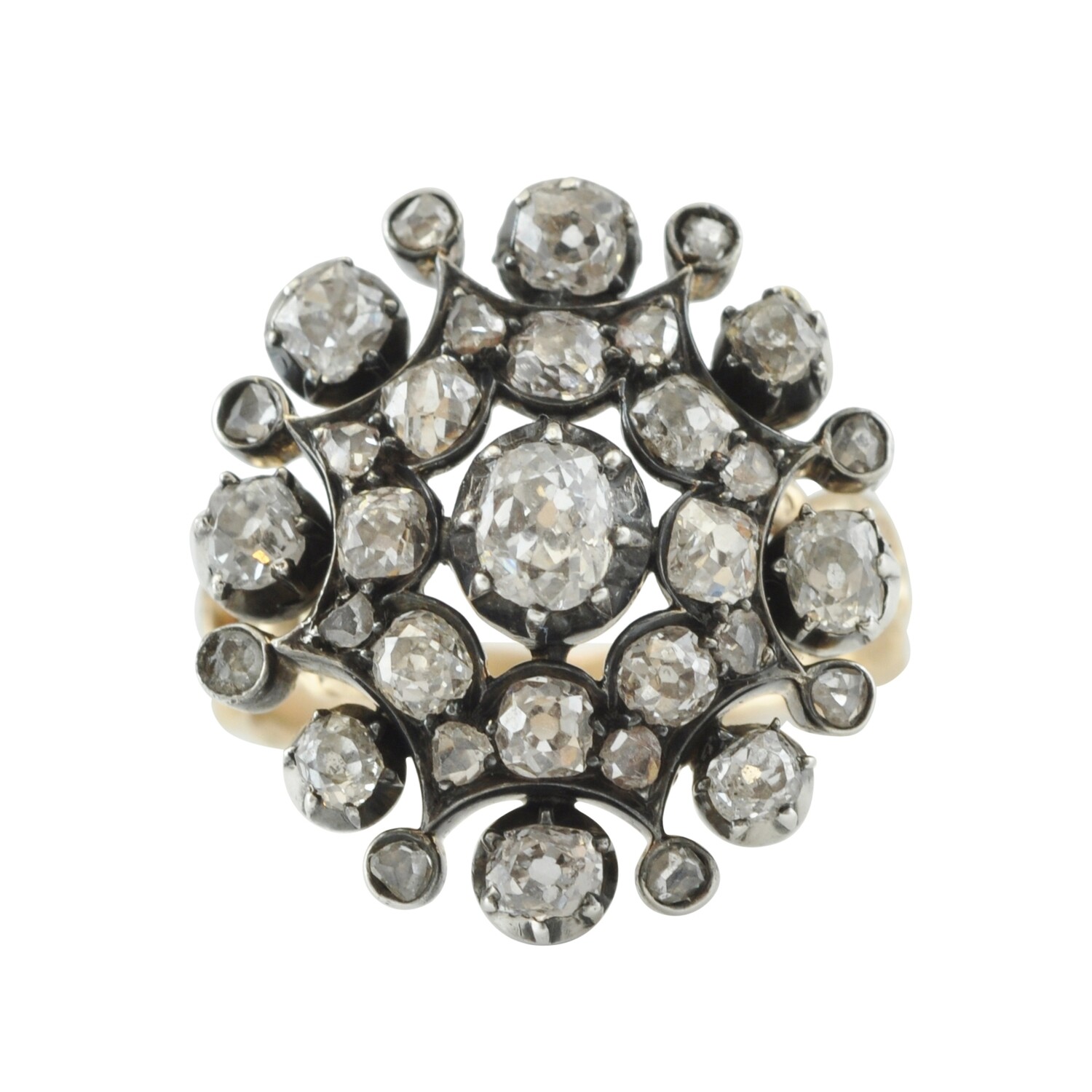 Victorian Diamond Cluster Ring