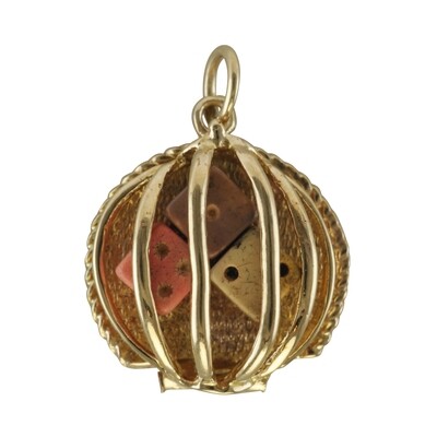 9ct Gold Dice Shaker