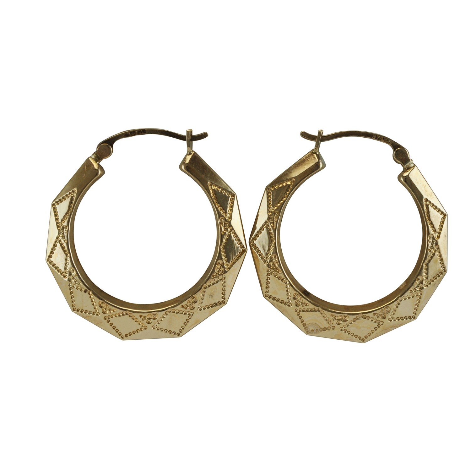 Ornate Hoop Earrings