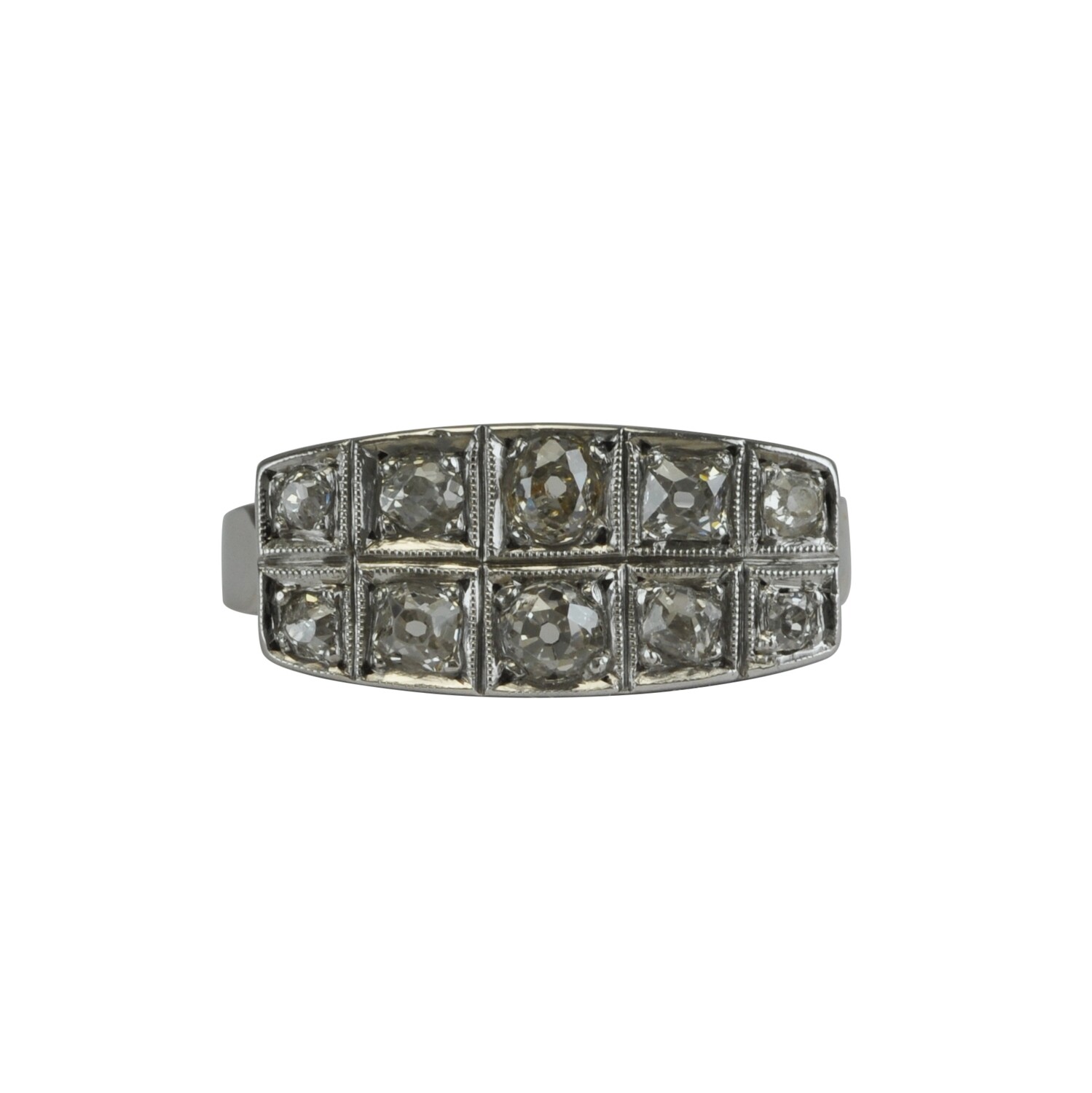 18ct White Gold 1930's Diamond Ring