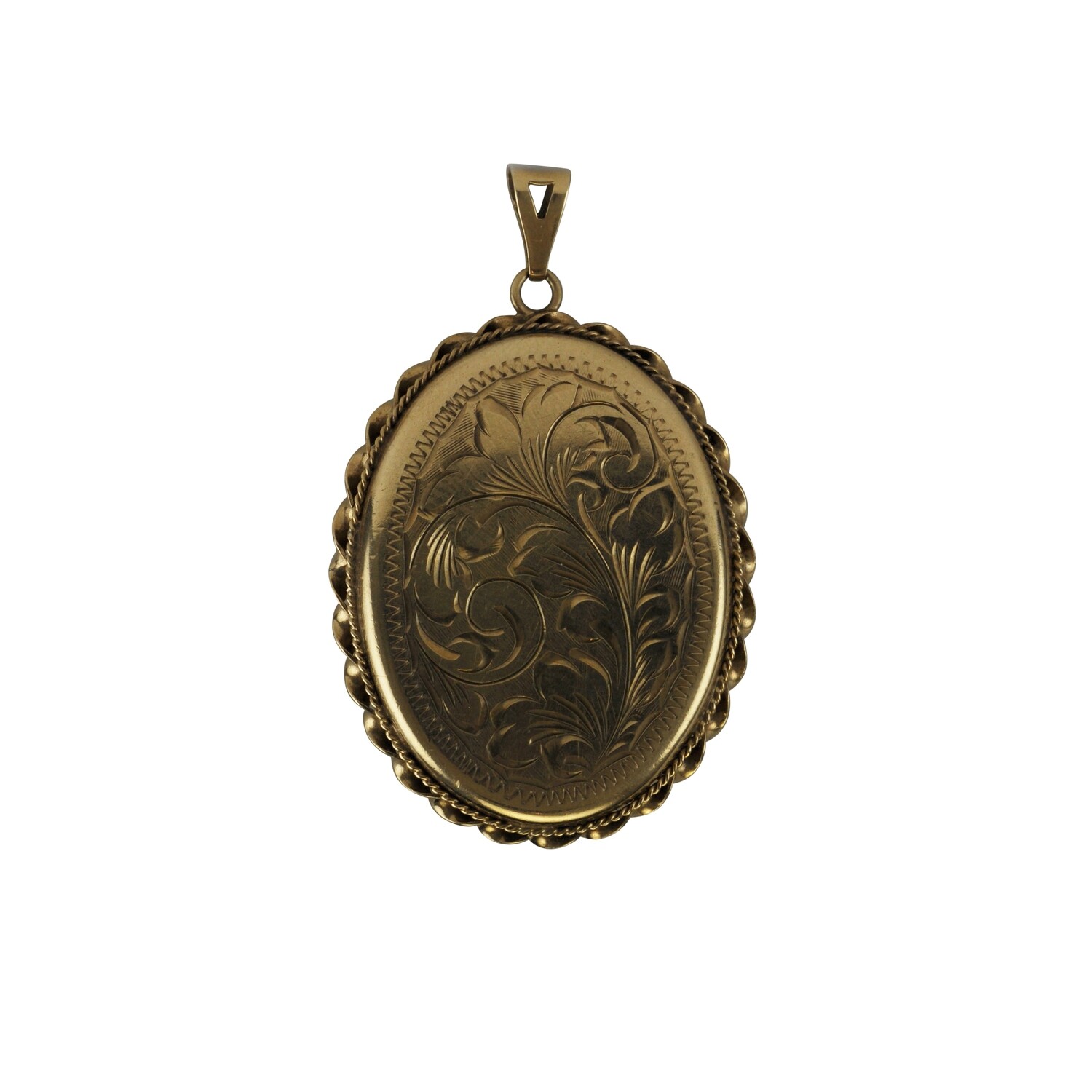 Large Gold Ornate Locket