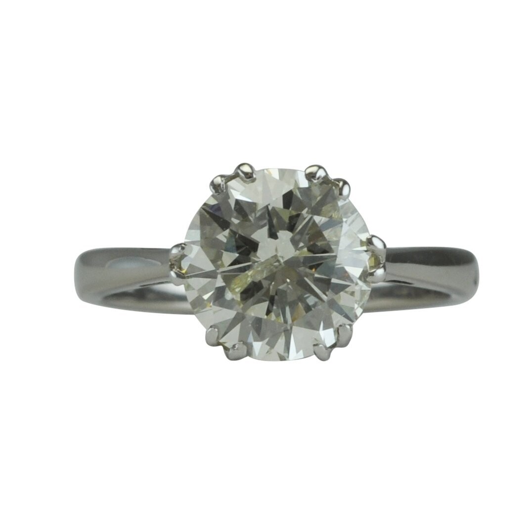 Vintage 2ct Diamond Engagement Ring