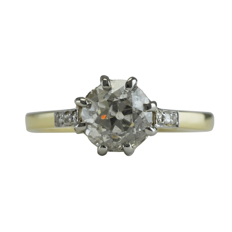 1.63ct Old Cut Diamond Ring
