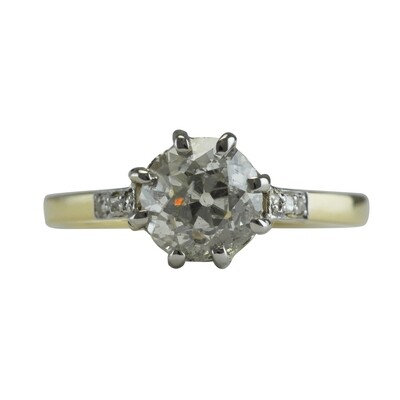 1.63ct Old Cut Diamond Ring