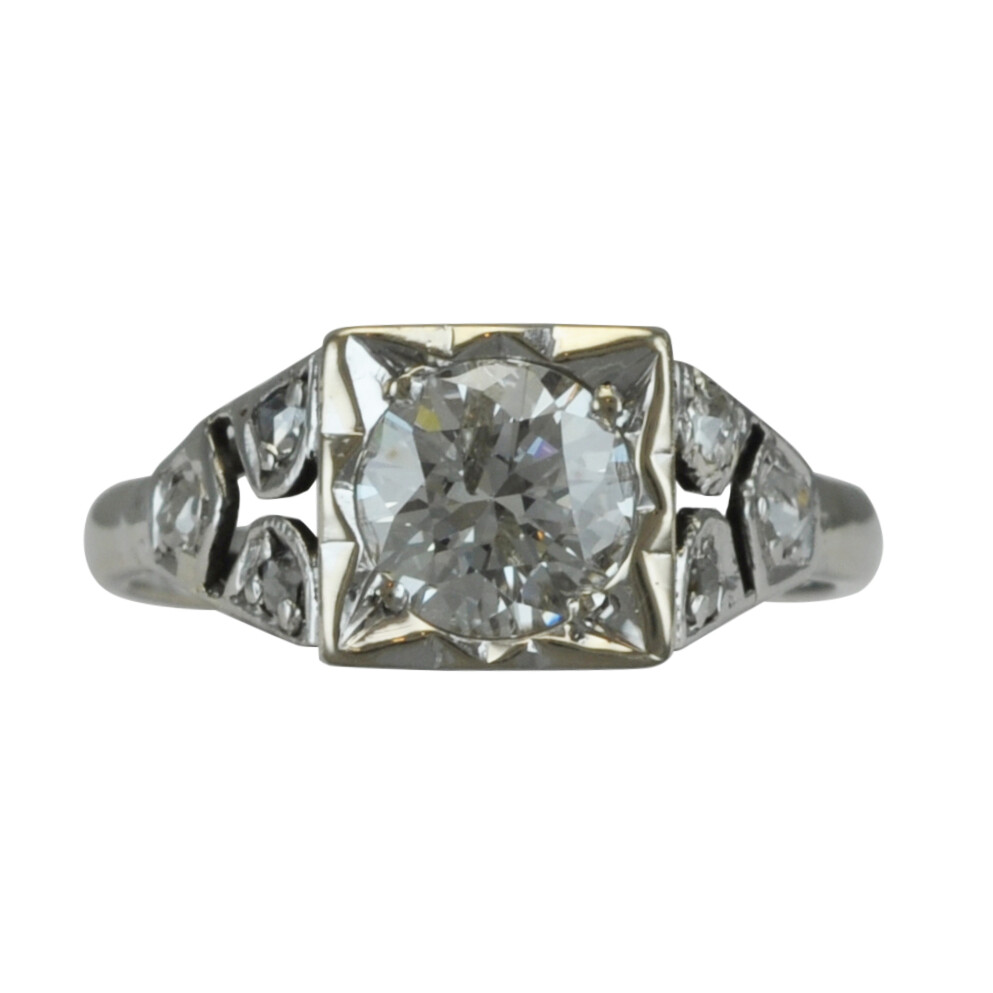 Antique Tall Deco Ring