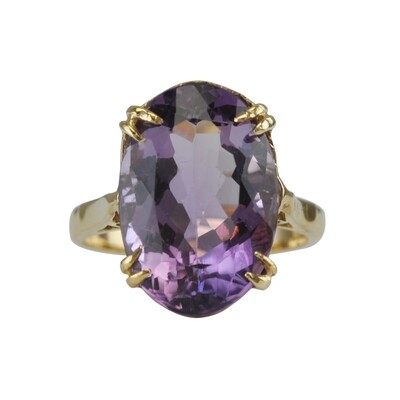 Amethyst Statement Ring