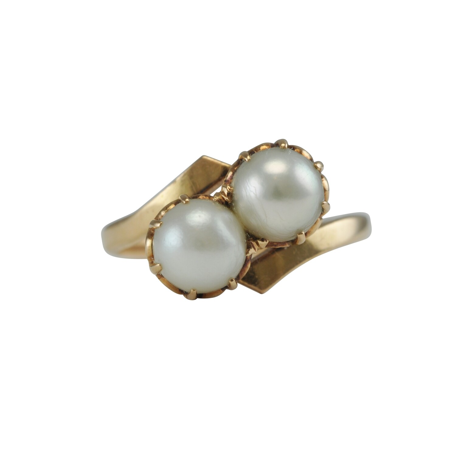 Crossover Pearl Ring