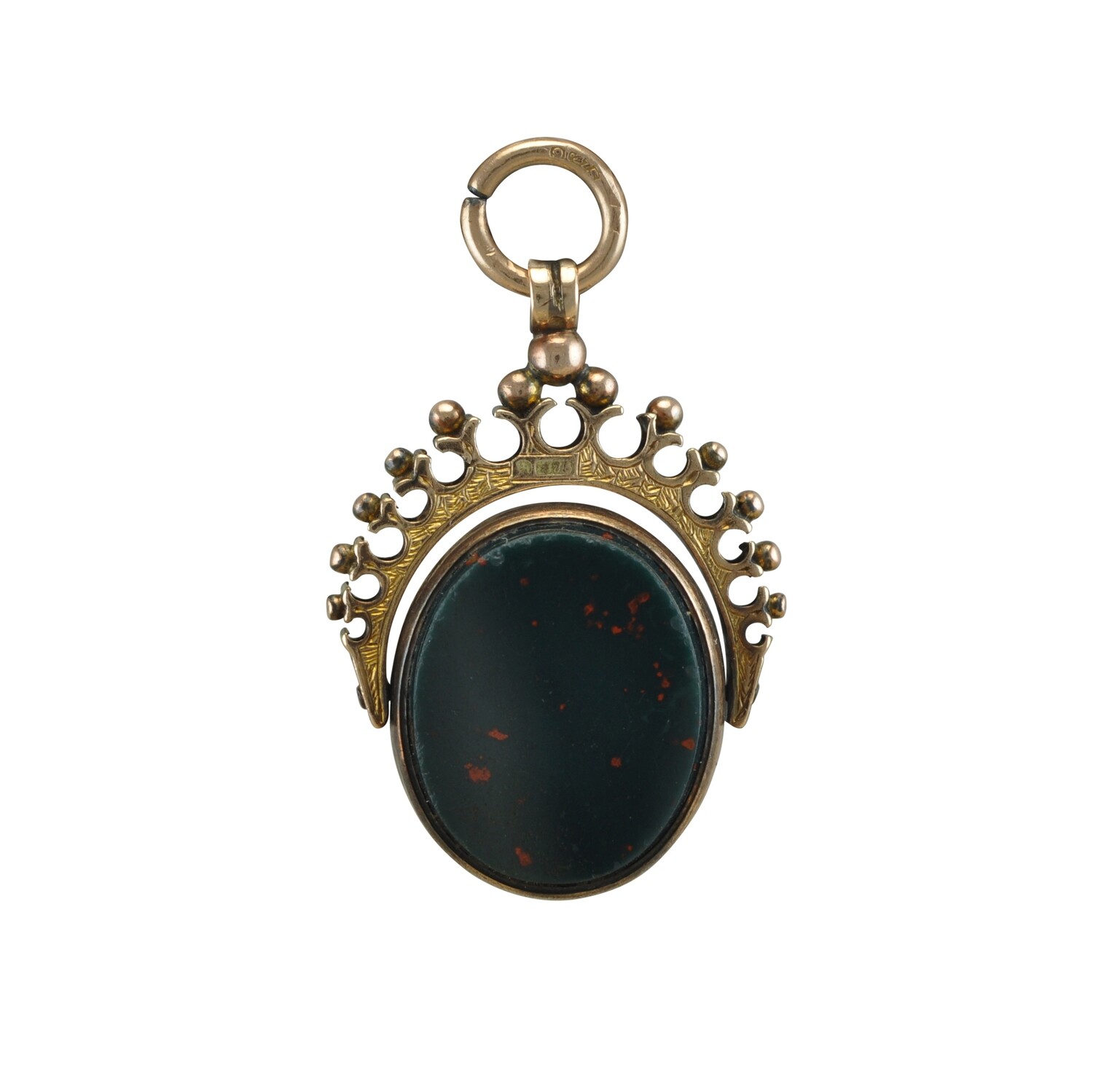 Bloodstone & Cornelian Spinner Fob