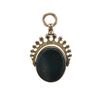 Bloodstone & Cornelian Spinner Fob