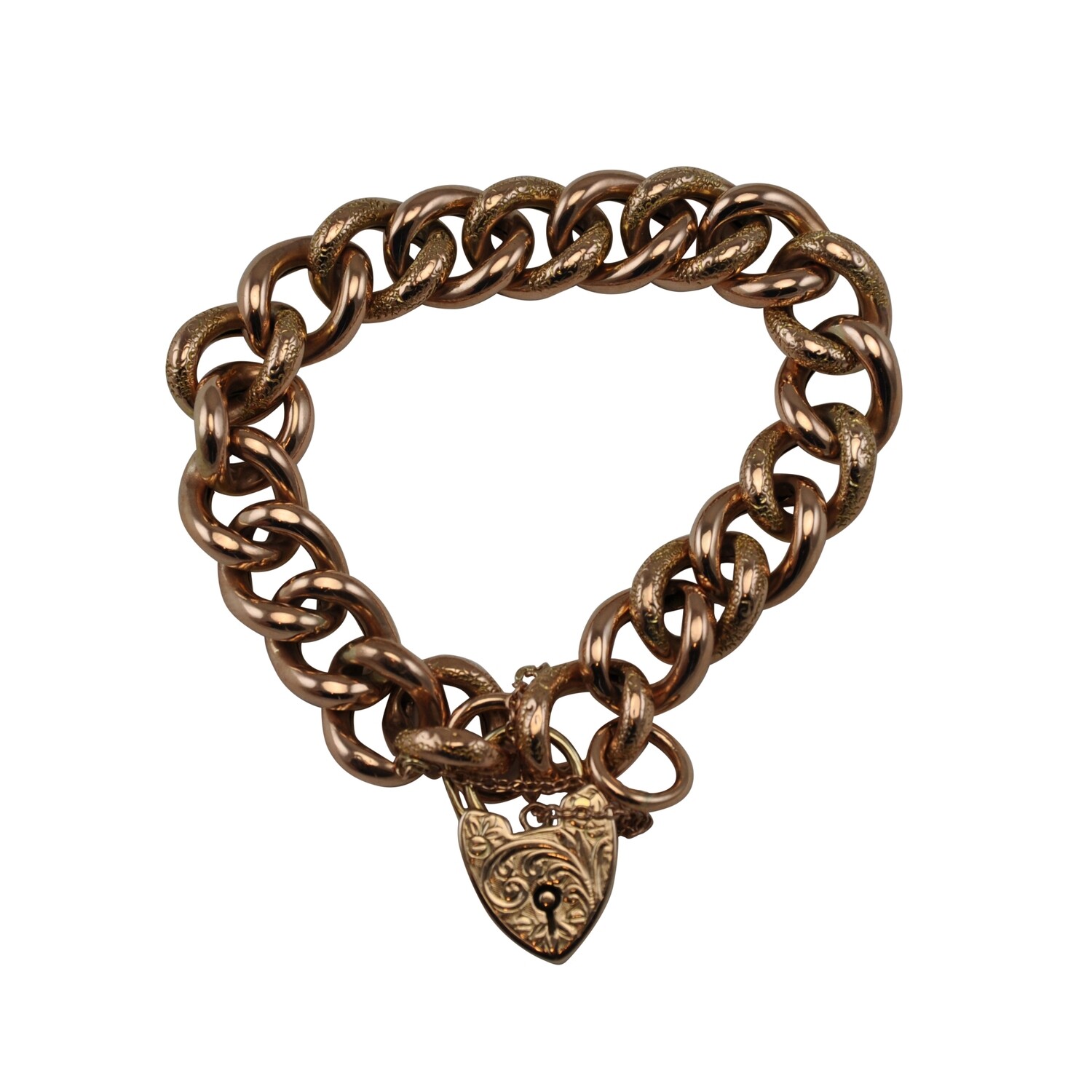 Rose gold shop padlock bracelet