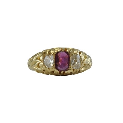 Victorian Ruby & Diamond Ring