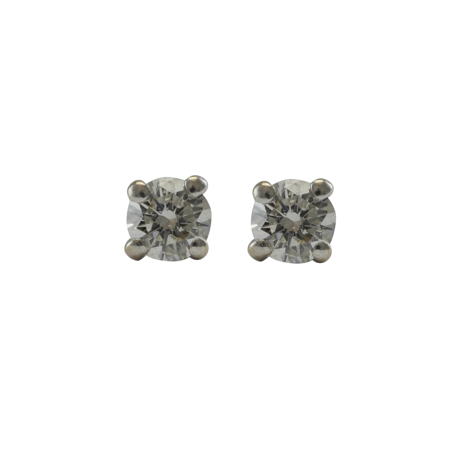 18ct Gold Diamond Stud Earrings
