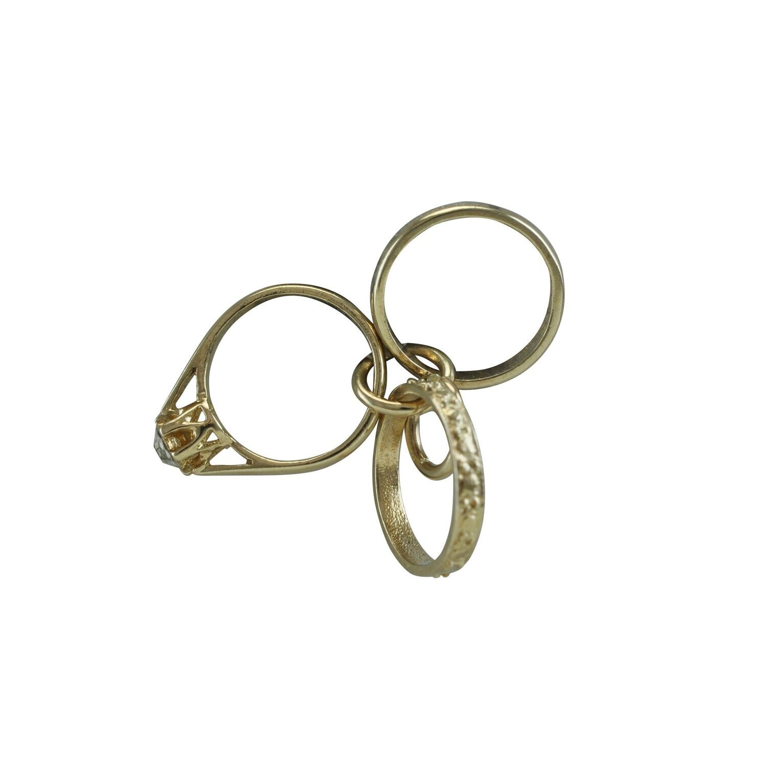 Vintage Wedding Rings Charm