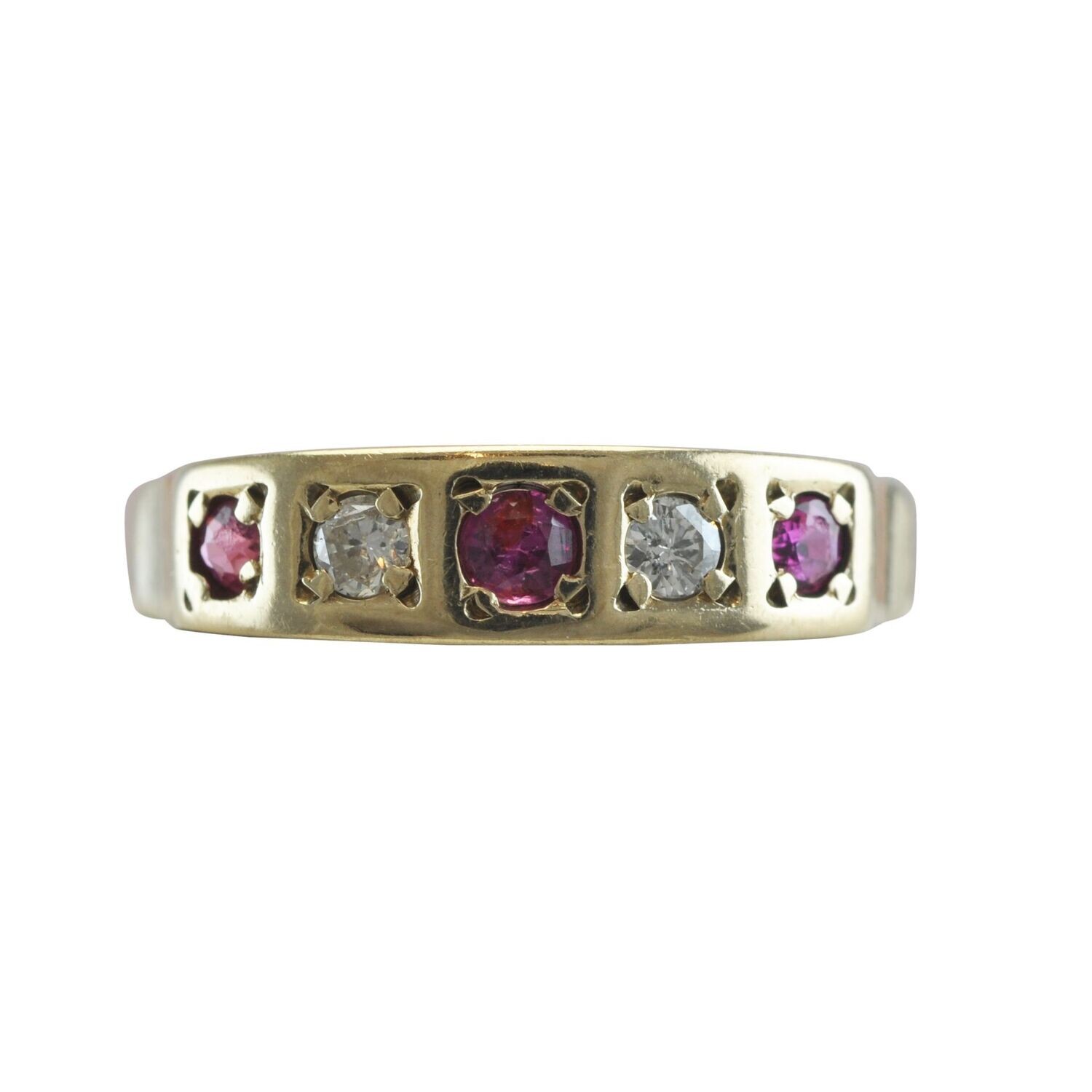 Ruby stackable deals ring gold