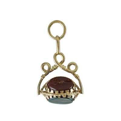 Cornelian, Onyx & Bloodstone Spinner Fob