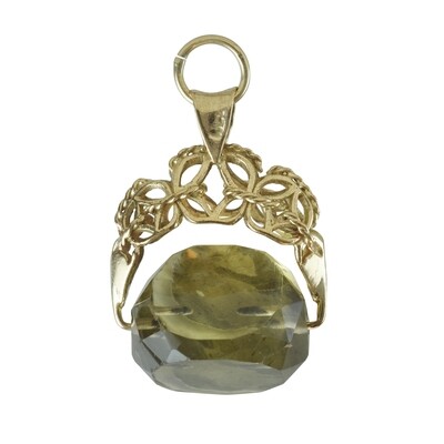 Smokey Quartz Spinner Fob